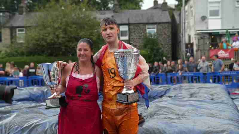 The World Gravy Wrestling Championships 2024, Video Screenshot, tags: 18-year-old - Youtube