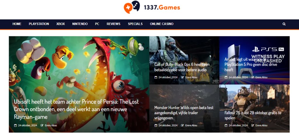 VG247.com covers breaking news fast, but can 1337 Games slow things down for deeper insights?