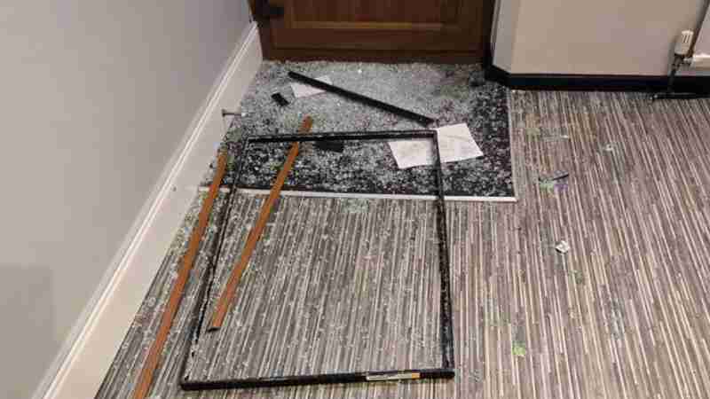 The damage caused to Julies Sandwich Shop, tags: shops - (Image: Facebook: Julies Sandwich Shop)