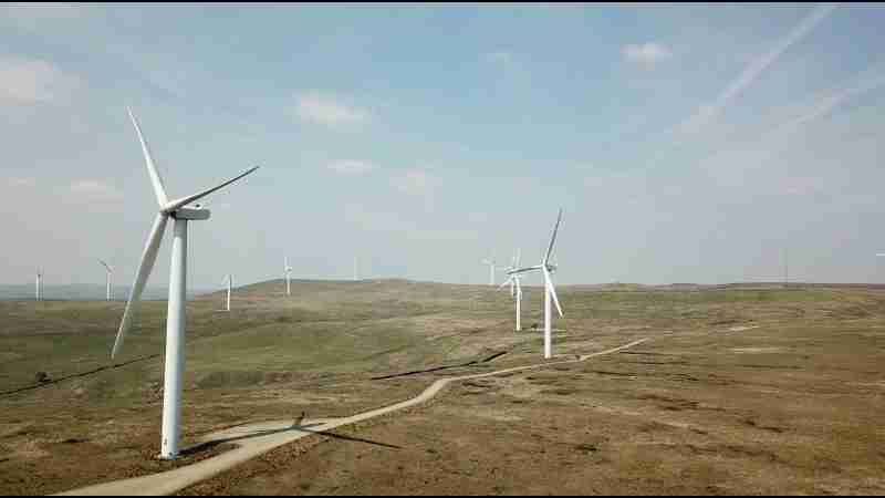 Scout Moor, largest wind turbine farm in England - youtube
