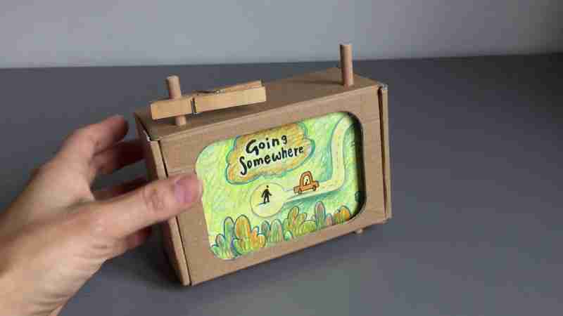 My first attempt of creating a crankie story out of a recycled cardboard box., tags: families haslingden - youtube
